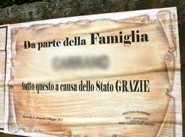 manifesto choc: Colpa dello Stato